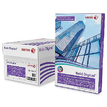 Xerox® Bold Digital™ Printing Paper Bright White 24 lb. Smooth Text 90 gsm 98 Bright 11x17 in. 500 Sheets per Ream - Email or call for Bulk Orders!